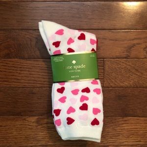 3-pack of Kate Spade socks pink white red